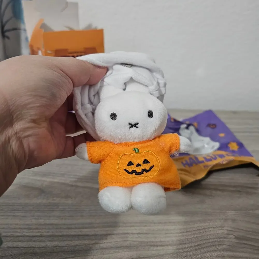 Vipo Miffy Halloween Plush Keychain OPENED CONFIRMED Playful Kitty Orange Dress